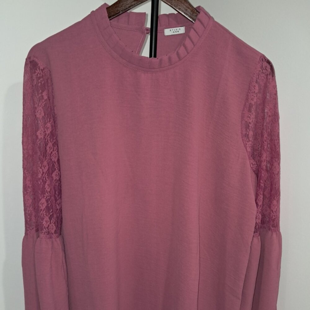 Womens XL Pink Studio 1889 blouse